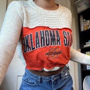 Oklahoma State Cowboys Cropped Sweater